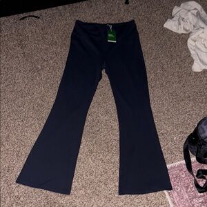 HALARA Navy Blue Flare Pants